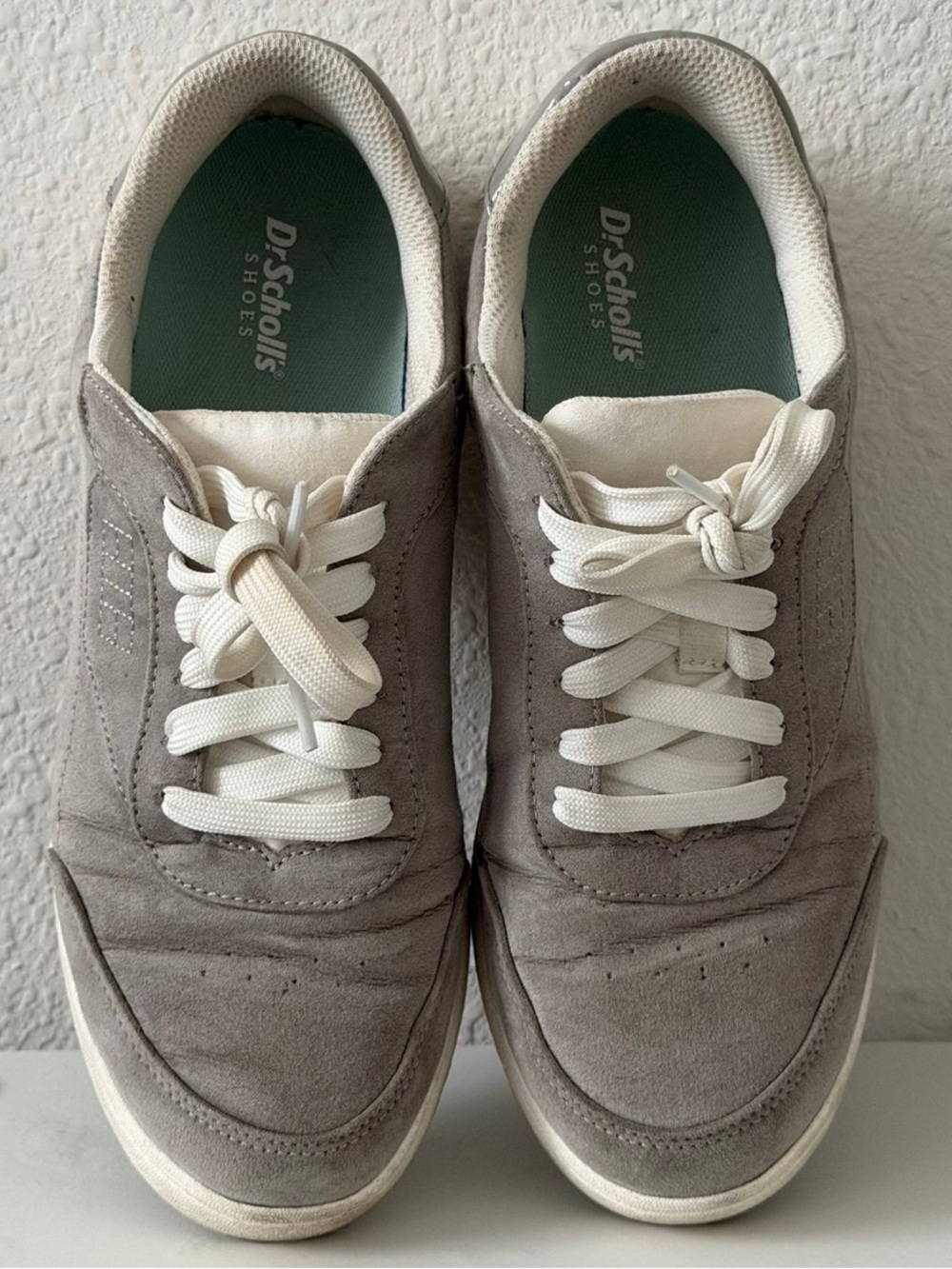 Dr. Scholl's Dink It Gray Suede Pickleball Court Sneakers Size 8.5M